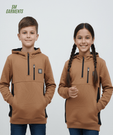 ROAD WEAR HALF ZIPER HOODIE - Smgarment's